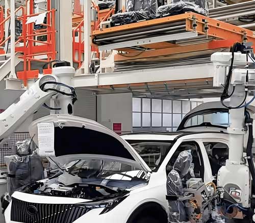 0913定制开发汽车座椅滑轨多机器人焊接站