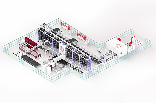 工业智能制造柔性生产线