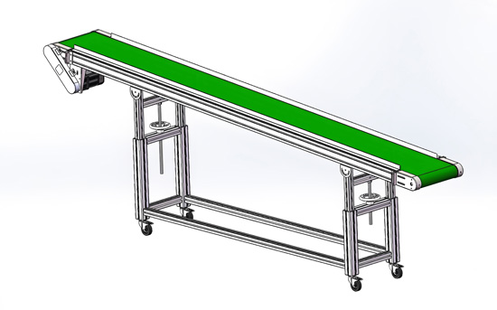 可调整角度皮带机