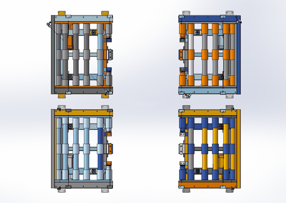 自动流水线设备设计滚筒线智能分拣系统
