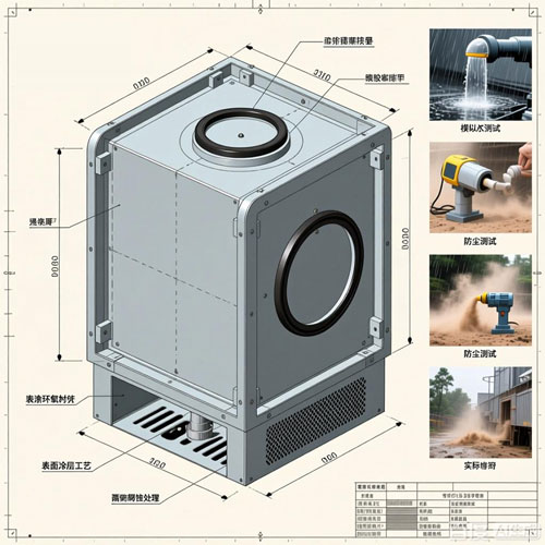 工业装备钣金外壳防水防尘设计要点有哪些