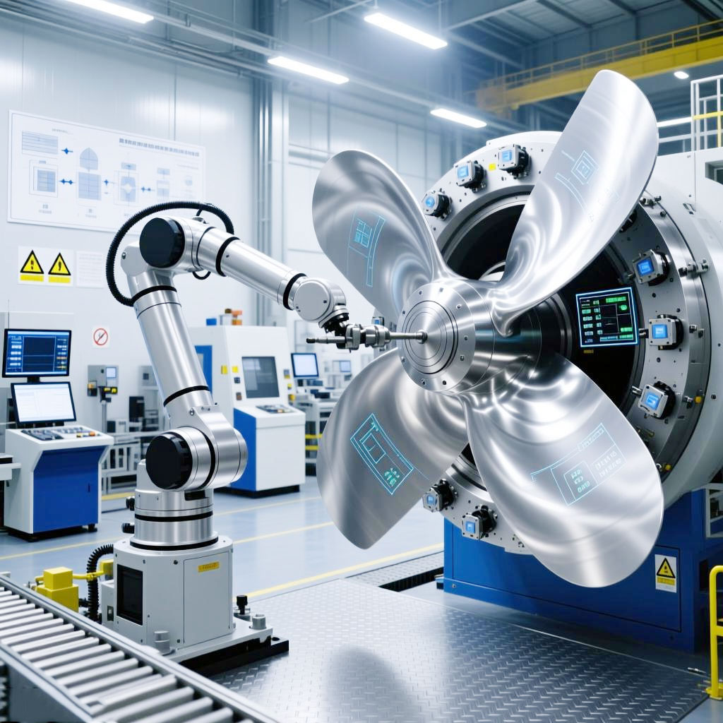 大型船舶螺旋桨在机测量与自适应加工机器人系统定制1