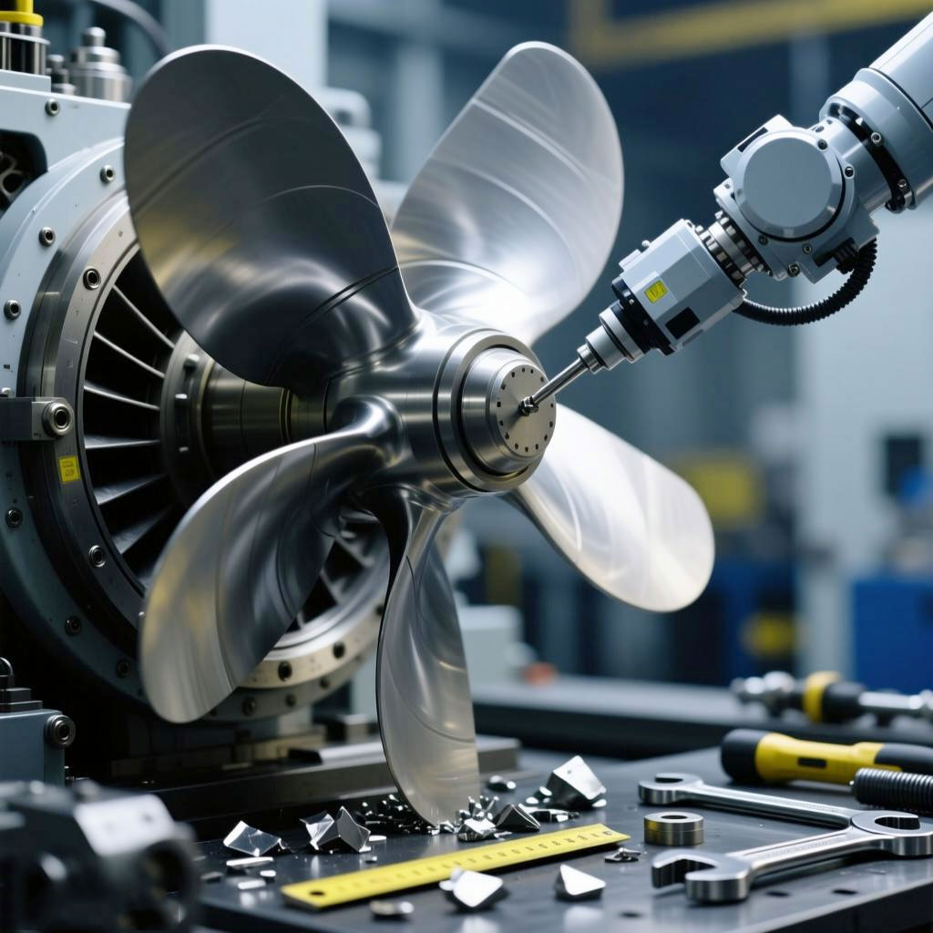 大型船舶螺旋桨在机测量与自适应加工机器人系统定制2